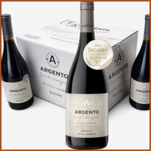 Caja de 6 botellas de Argento Single Vineyard Malbec Agrelo 2020