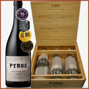 Caja de 3 botellas de Pyros Limestone Hill