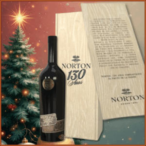 Botellón Mágnum (1500cc) de Norton 130 Años Malbec en Estuche