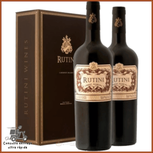 2 botellas de Rutini Cabernet Malbec en Estuche