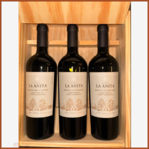 Caja de 3 botellas de Finca La Anita Blend de Añadas Cab Sauv 2020 Cab Franc 2021