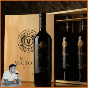 Mi Victoria LP5 Malbec 2019 el vino de Leandro Paredes en Caja de Madera de 3 botellas