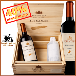 Caja de 3 botellas de Salentein Single Vineyard Los Jabalies Malbec 2021